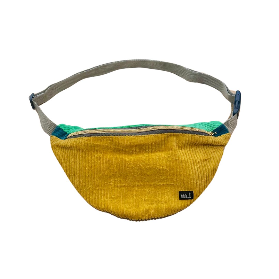 Damen Hipbag 'Patchwork Unique' gelb/blau/türkis
