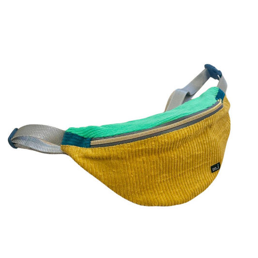 Damen Hipbag 'Patchwork Unique' gelb/blau/türkis