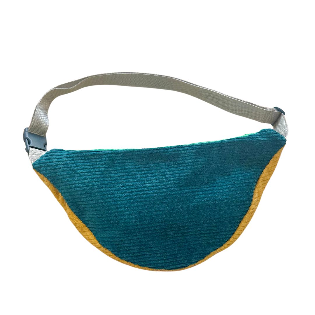 Damen Hipbag 'Patchwork Unique' gelb/blau/türkis