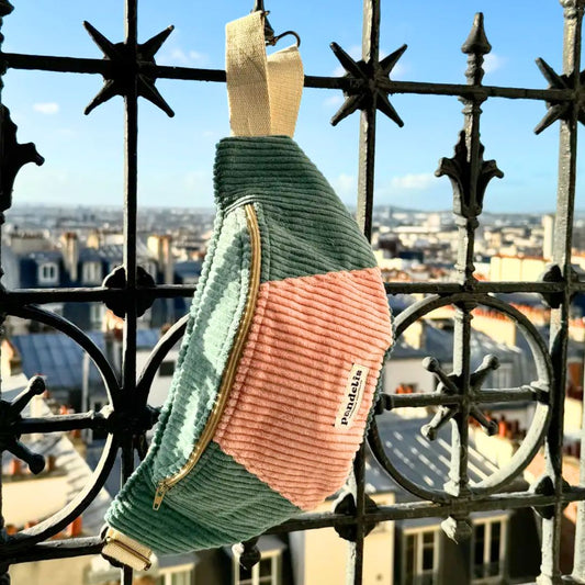Damen Hipbag Banane 'Perseus' blau/rosa