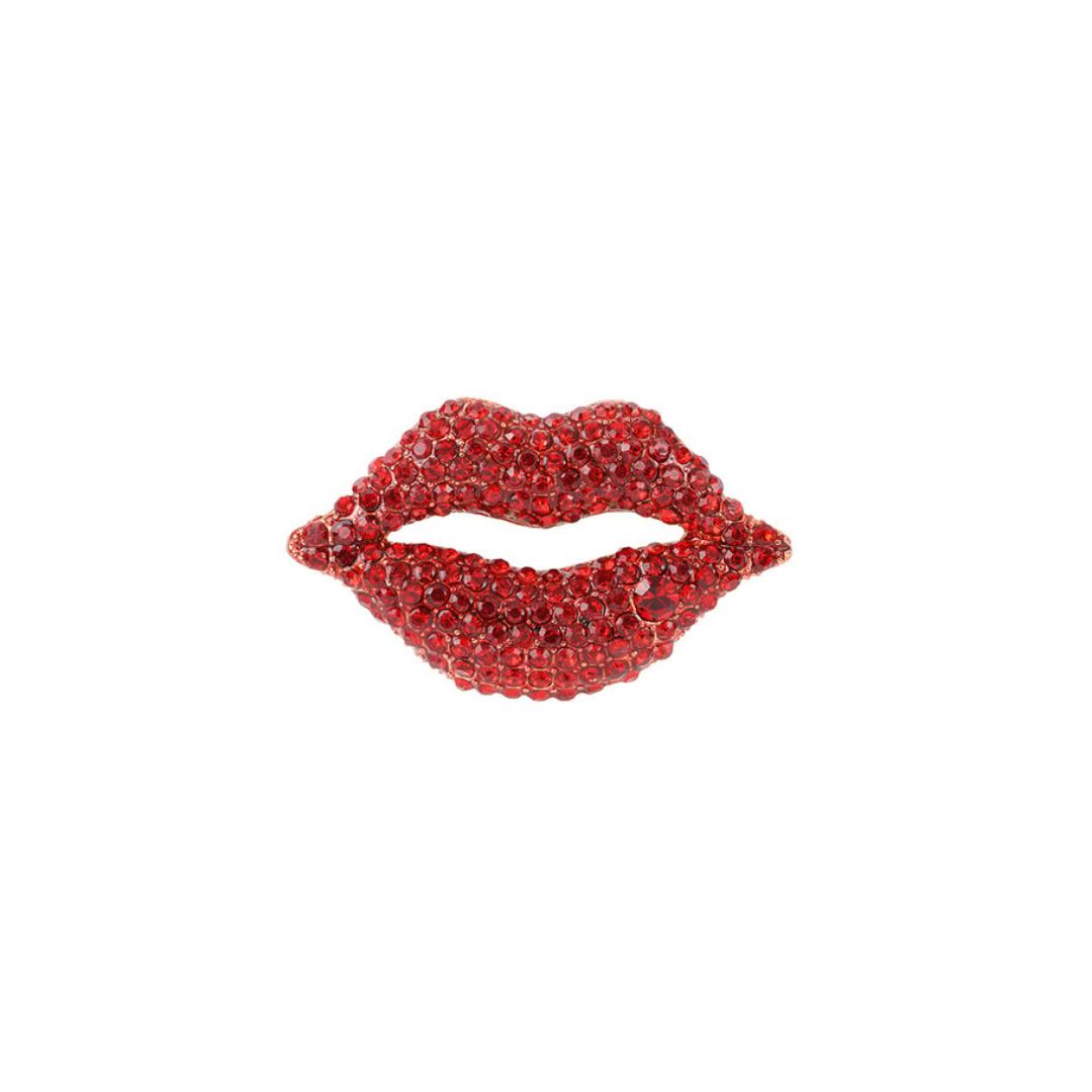 Damen Brosche 'Red Lip'