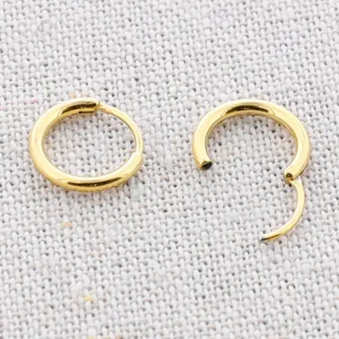 Damen Creolen 'Classic' gold 11 mm