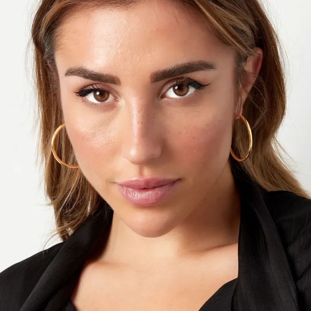 Damen Creolen 'Basic Medium' gold
