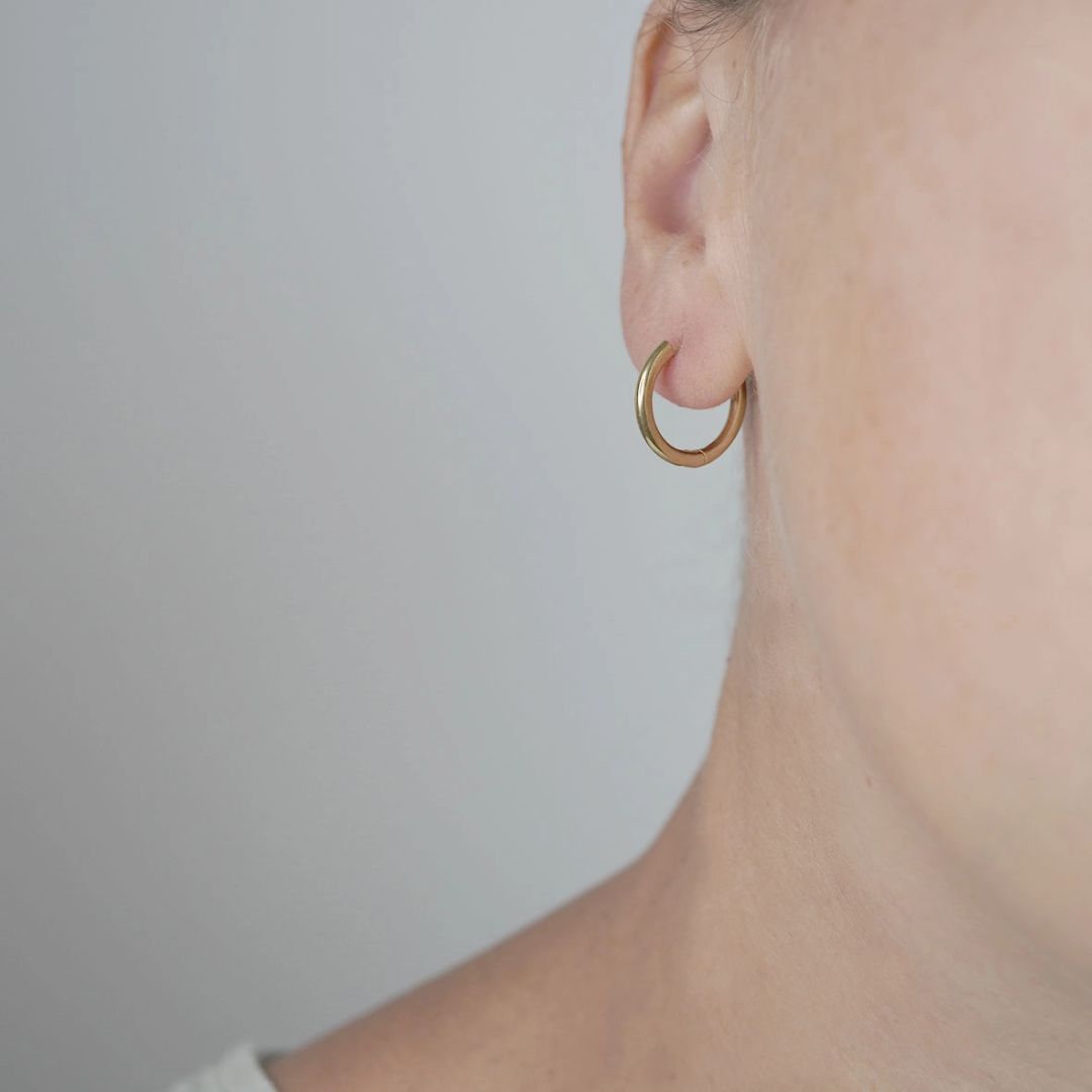 Damen Ohrringe Creolen 'Lea' goldfarben