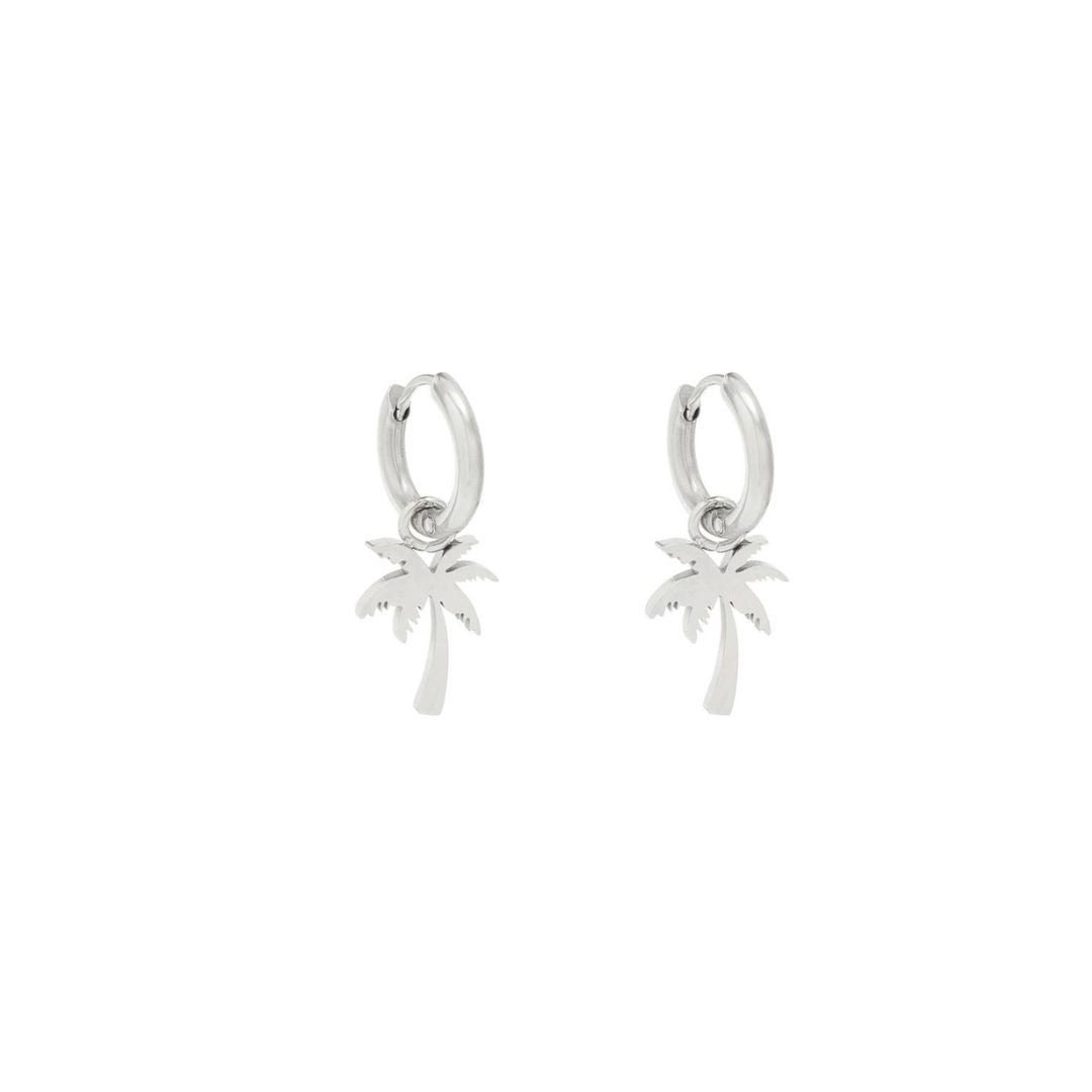 Damen Creolen 'Palm Beach' silber