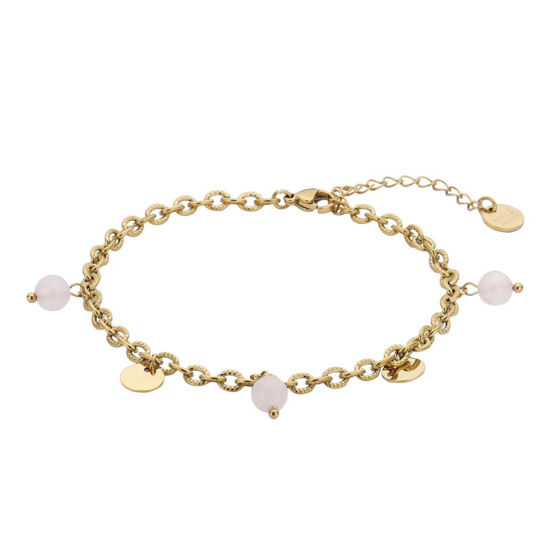 Damen Fußkettchen 'Charms' gold