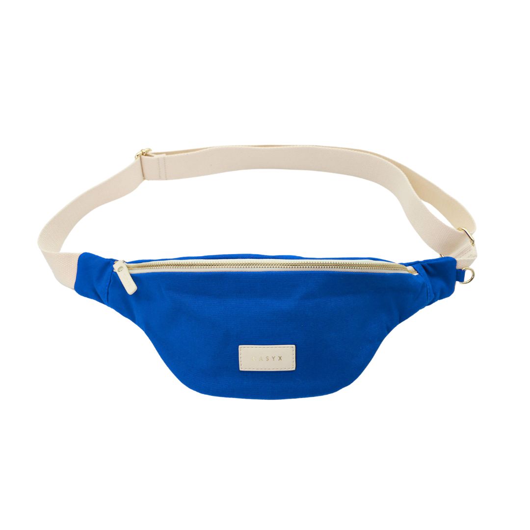 Damen Gürteltasche Canvas blau