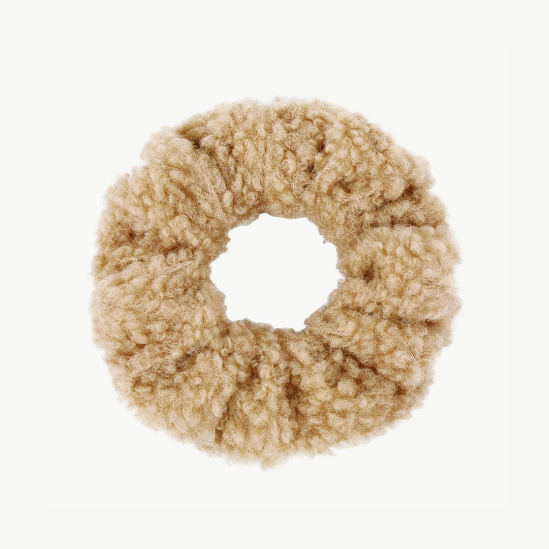 Damen Haargummi Plüsch Scrunchie khaki