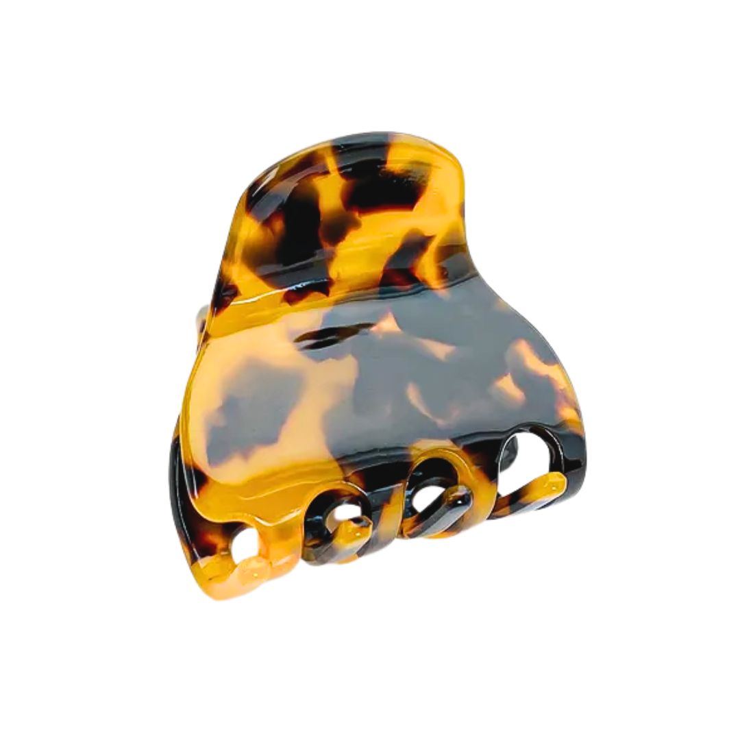 Damen Haarklammer 'Cheetah' kaffee