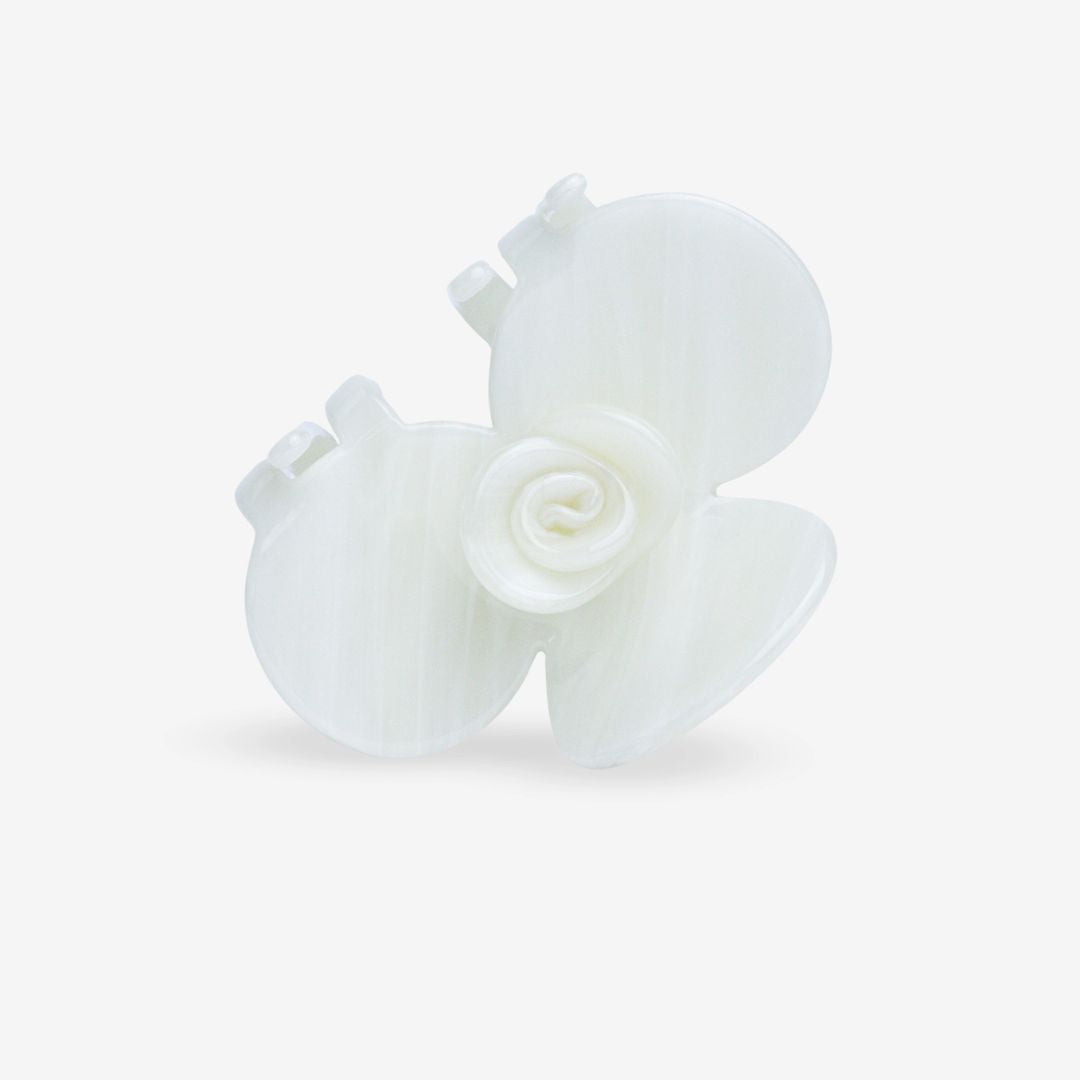 Damen Haarklammer 'Fiore Bianco'