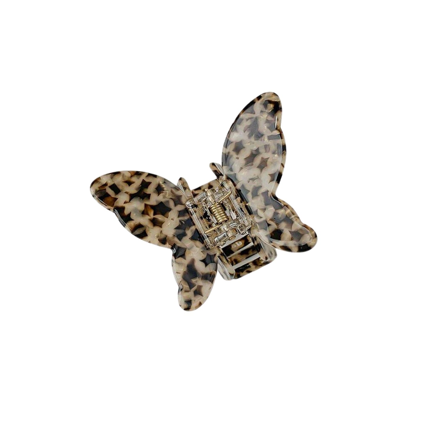 Damen Haarklammer Schmetterling braun