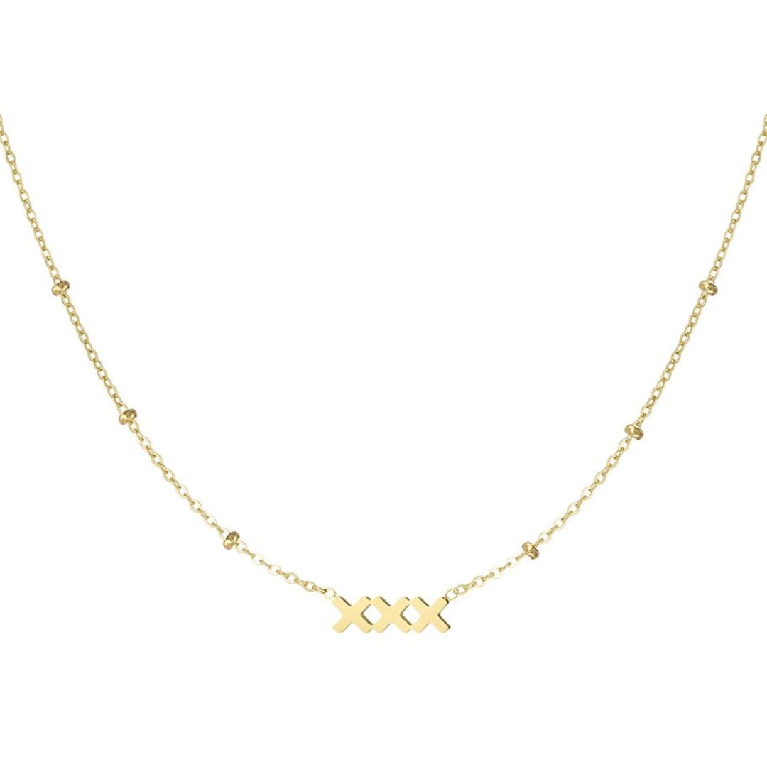 Damen Halskette gold 'XXX'