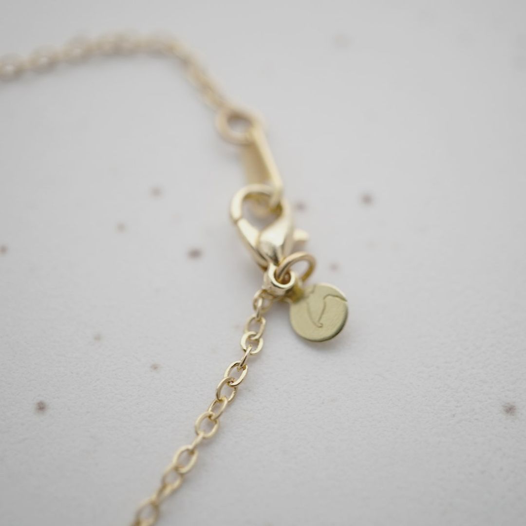 Damen Halskette 'Rosenquarz' goldfarben