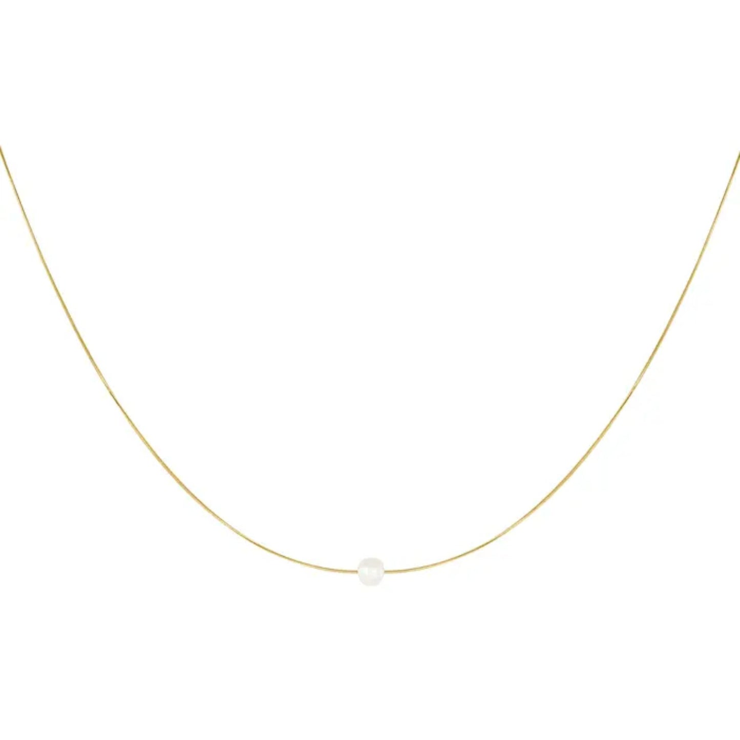 Damen Halskette 'Perle' gold