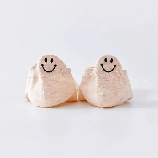 Damen Socken mit Lasche Happy beige