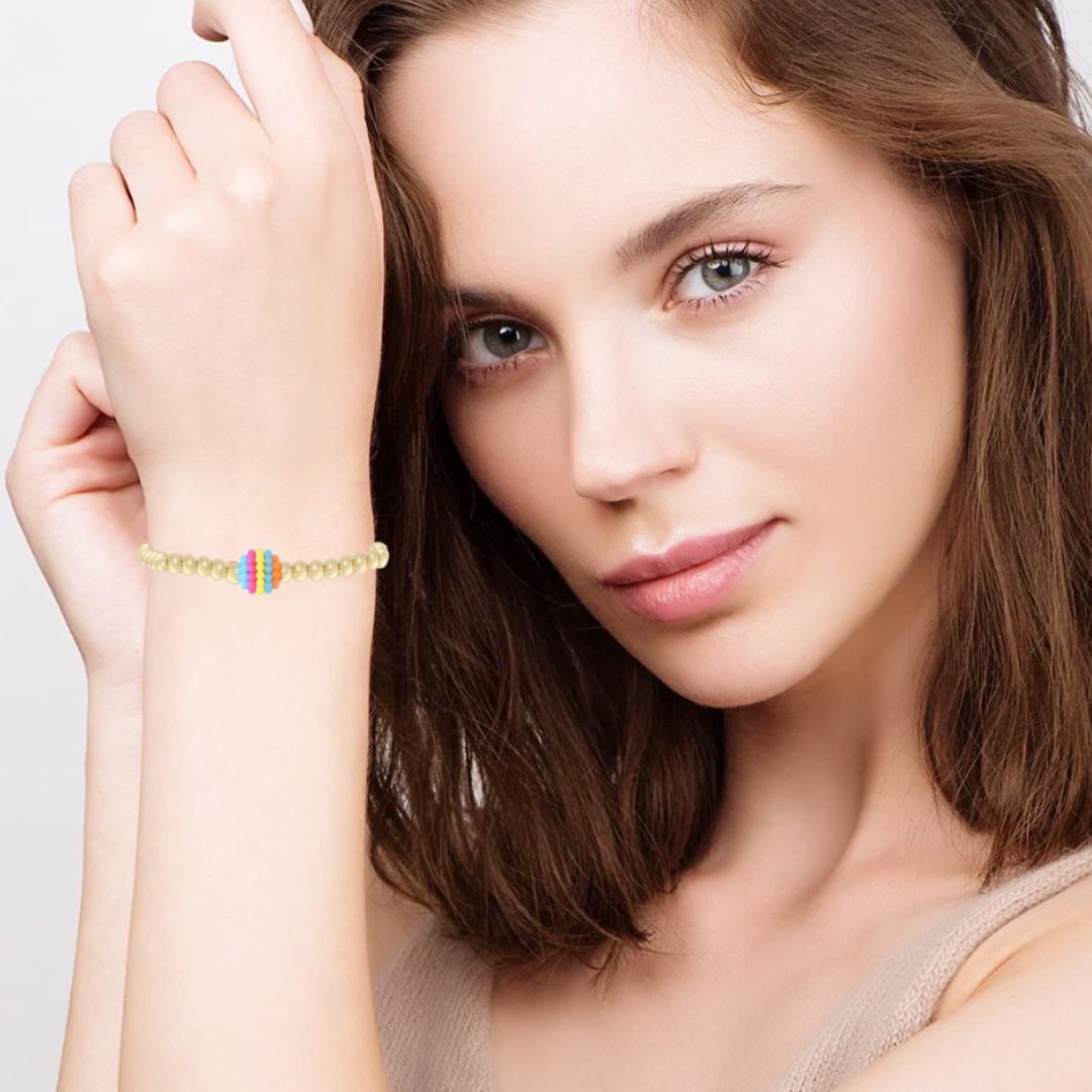 Damen Kugelarmband gold