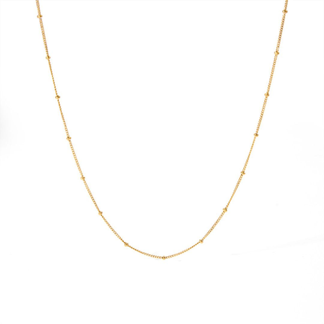 Damen Kugel-Halskette gold