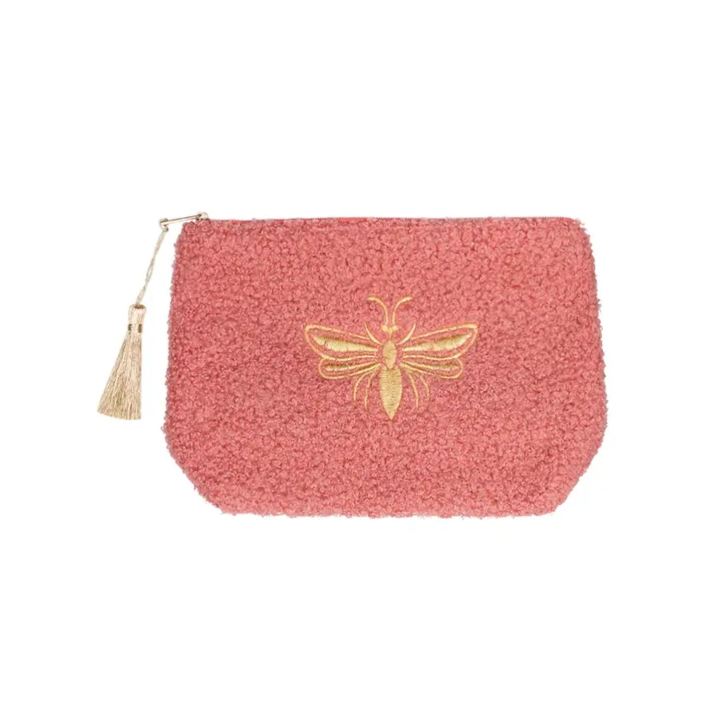 Kosmetiktasche Teddy Biene pink
