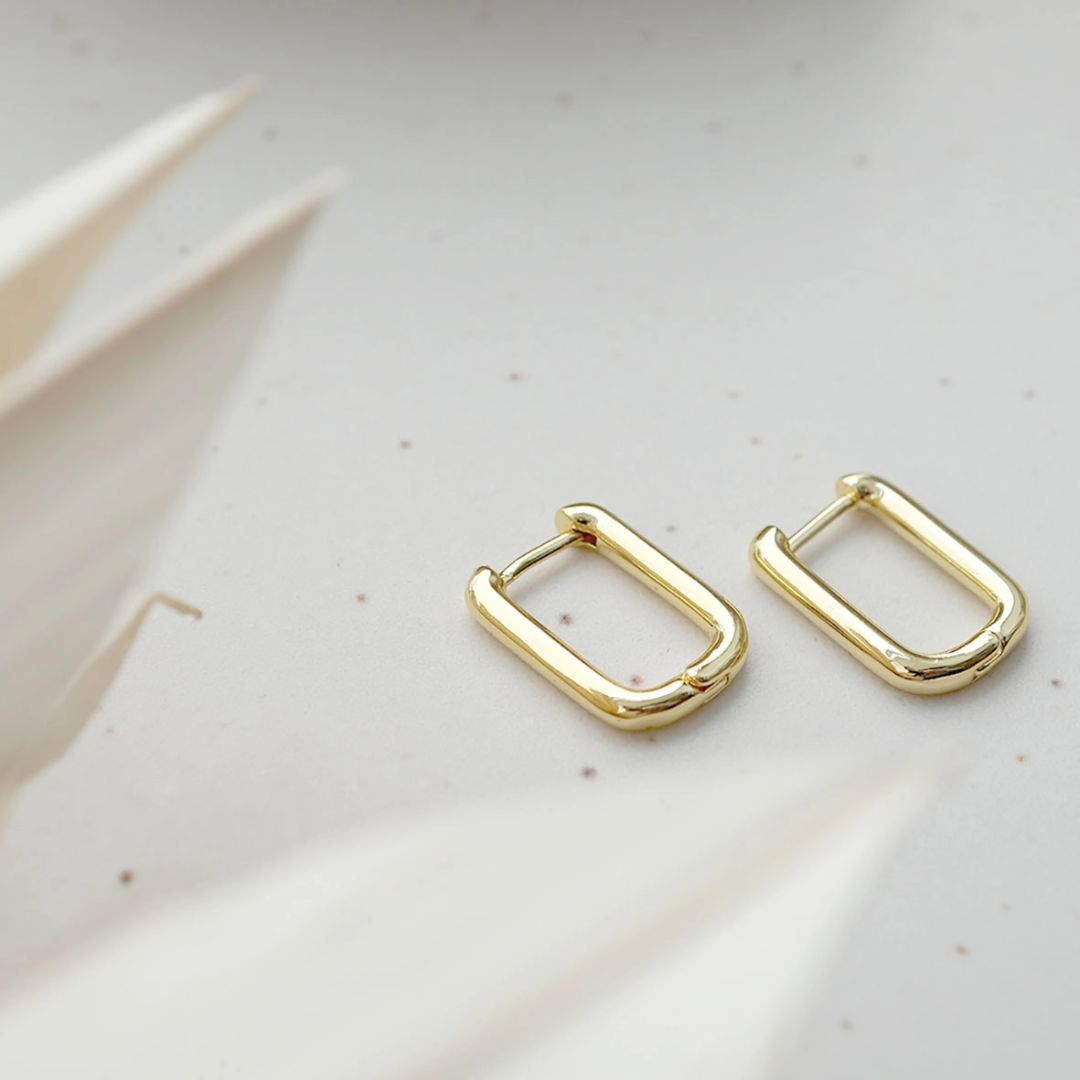Damen Ohrringe Creolen 'Lucky' goldfarben