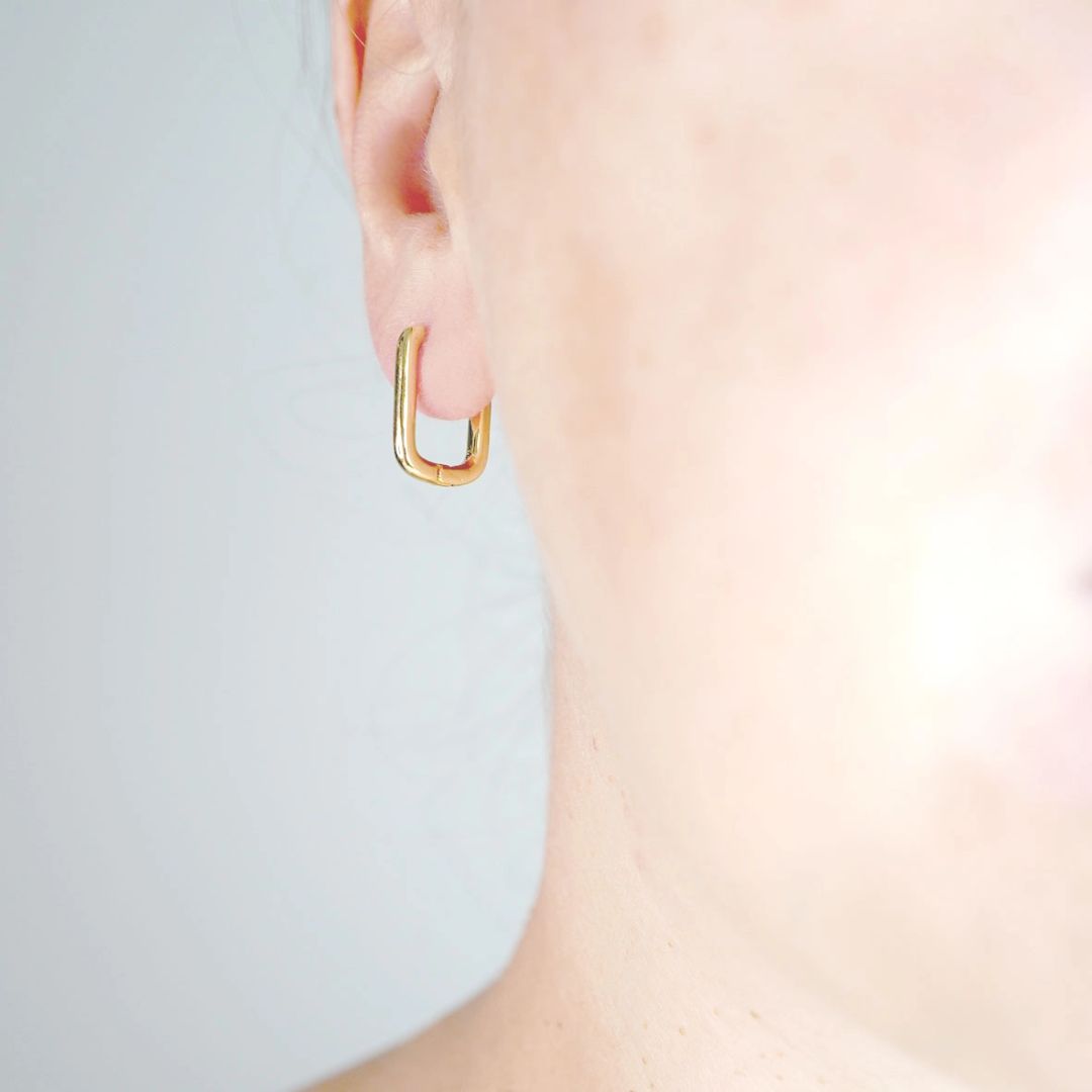 Damen Ohrringe Creolen 'Lucky' goldfarben