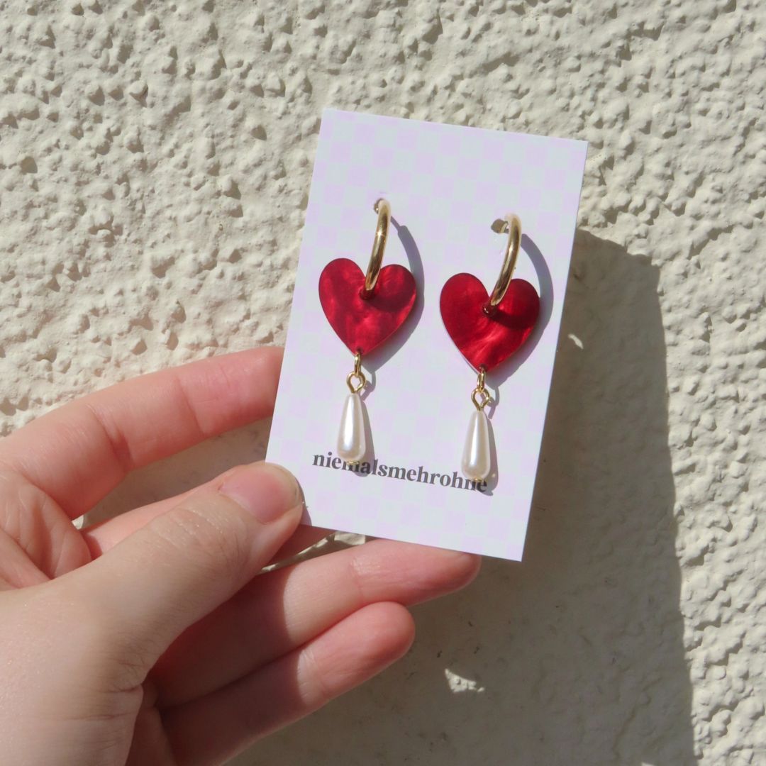 Damen Ohrringe Creolen 'Endlessly in Love'