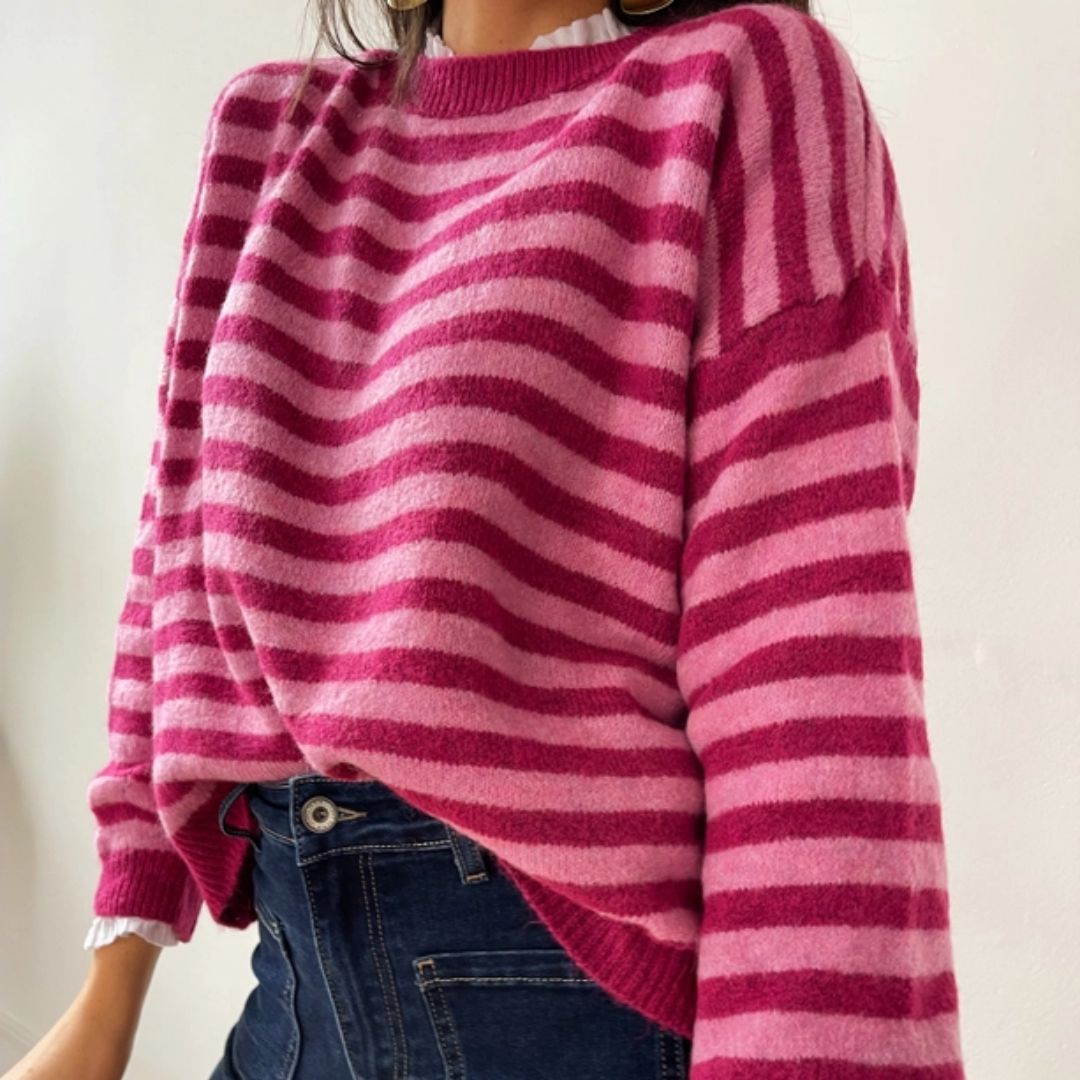 Damen Pullover 'Pia' fuchsia rosa