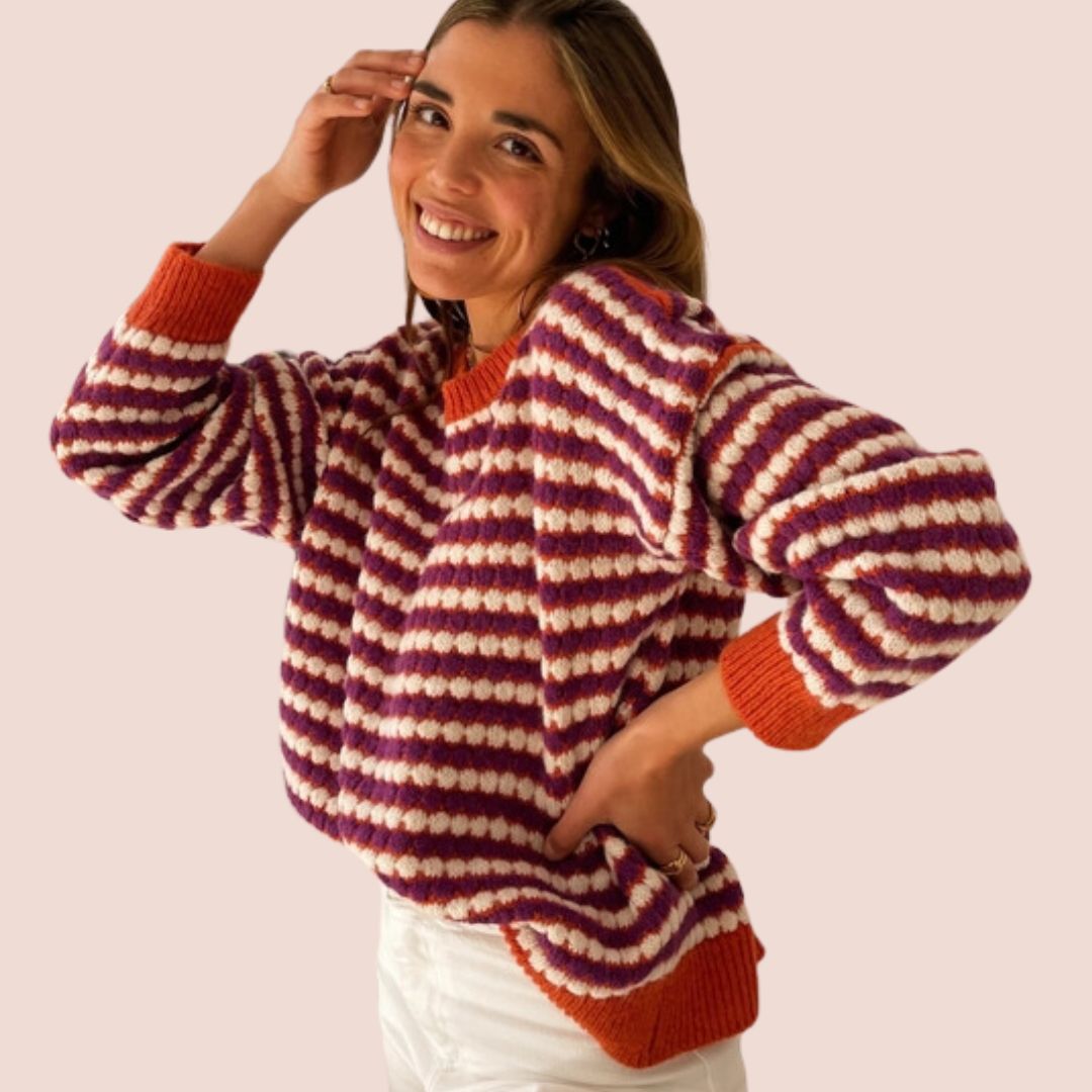 Damen Pullover 'Trikot' orange