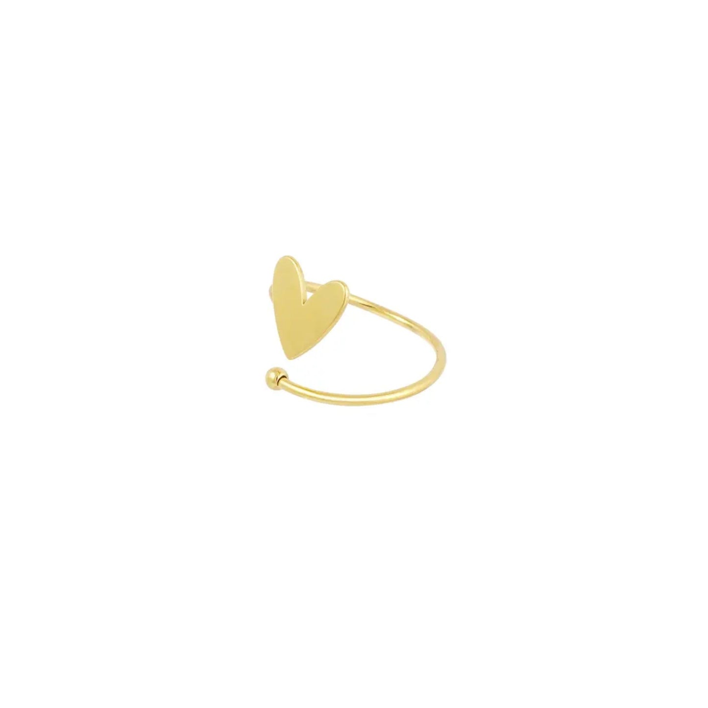 Ring mit Herzdesign 'Love' gold