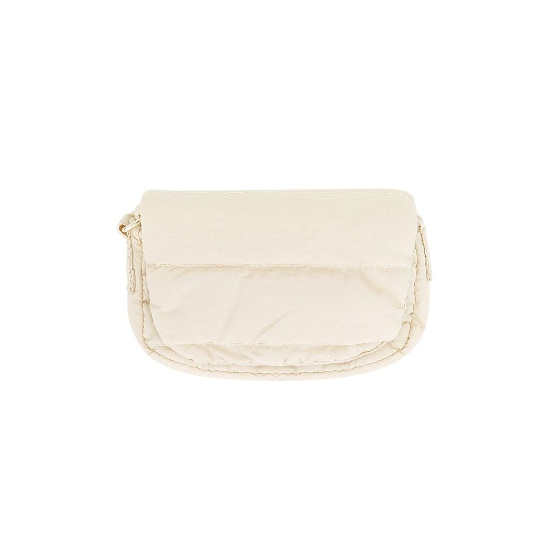 Damen Tasche 'Puffer Bag' creme weiß