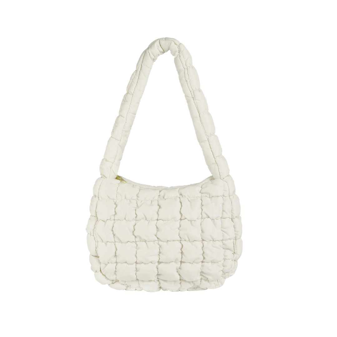 Umhängetasche unifarben 'Padded Bag' creme