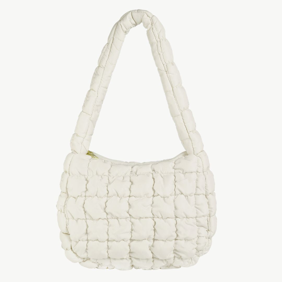 Umhängetasche unifarben 'Padded Bag' creme