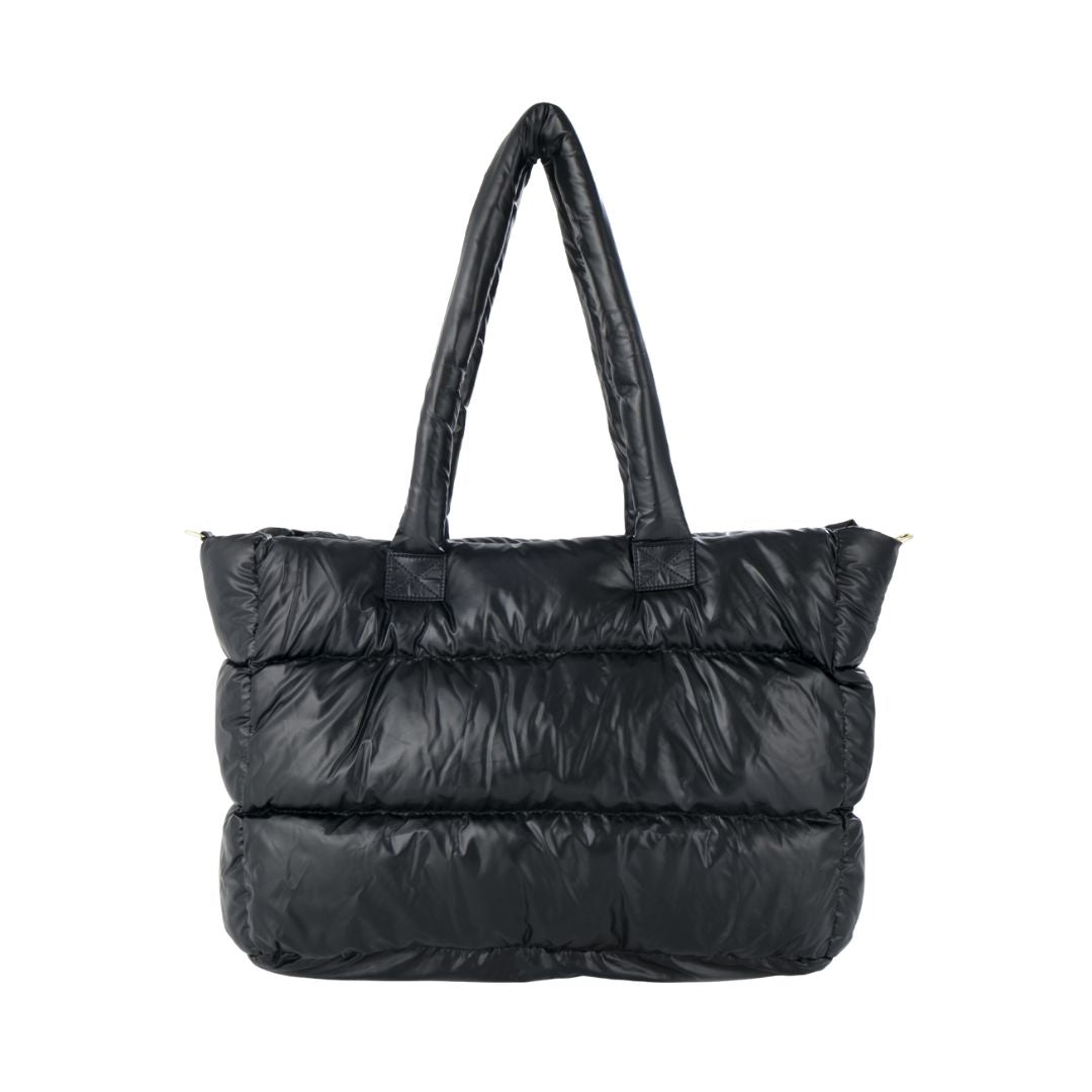 Damen Shopper unifarben schwarz