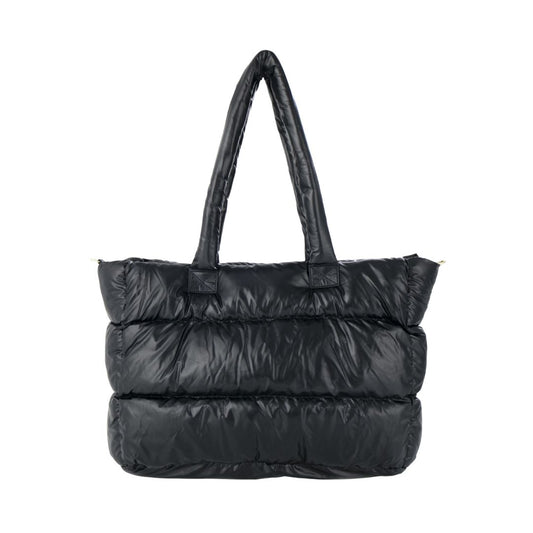 Damen Shopper unifarben schwarz