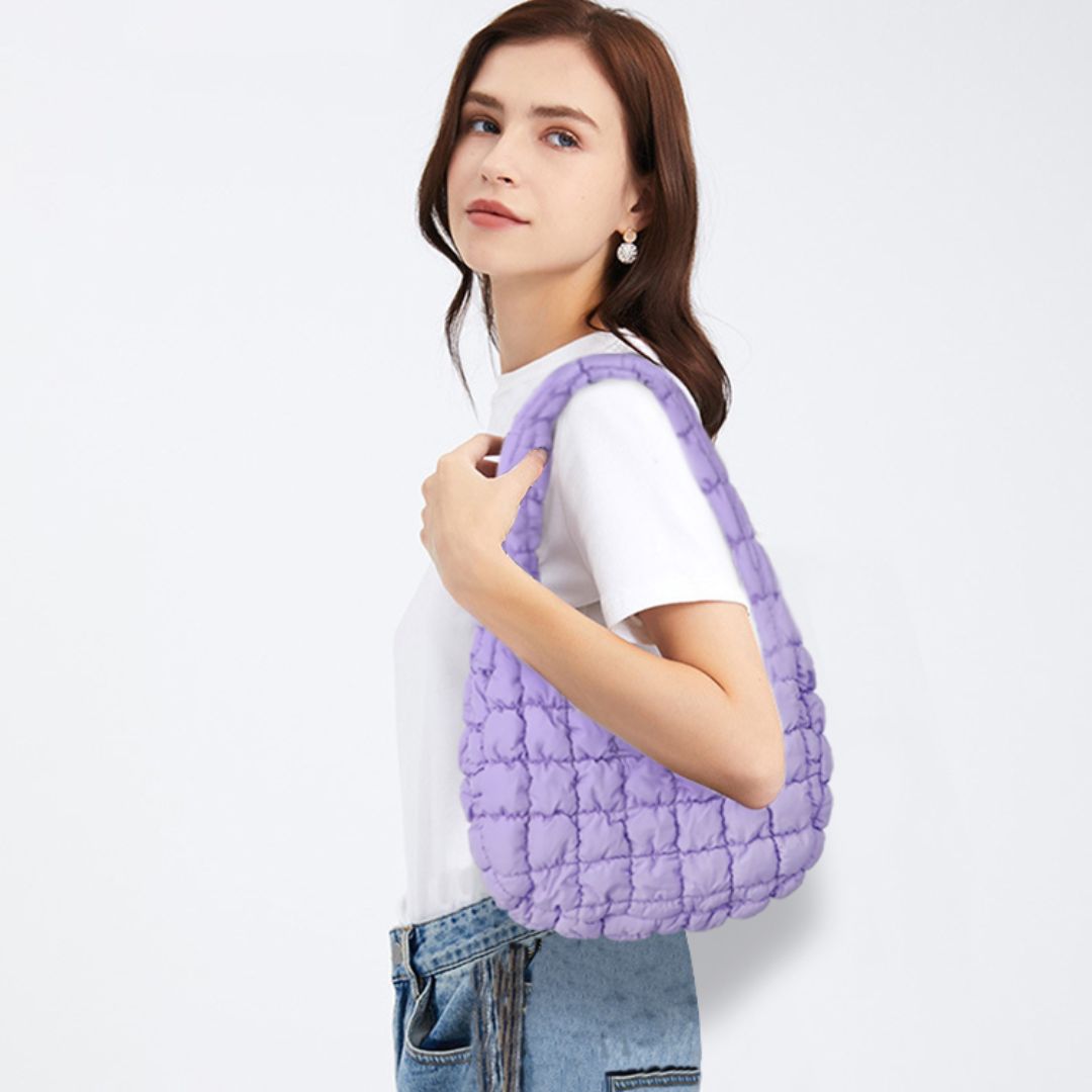 Umhängetasche unifarben 'Padded Bag' blau
