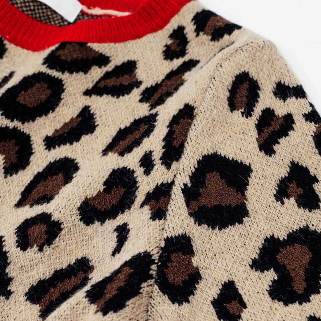 Stylisches Pullovershirt mit Pantherprint