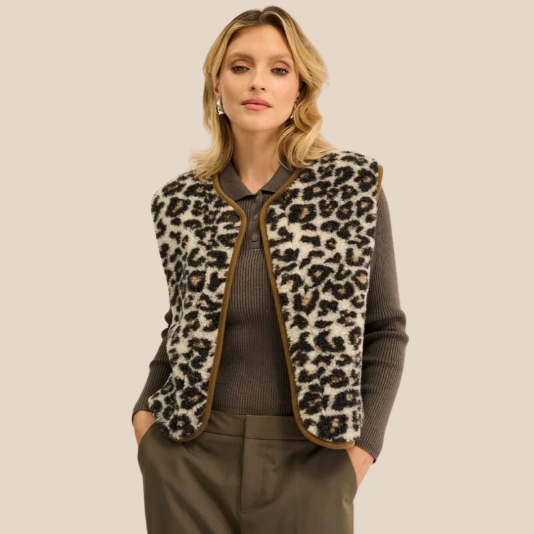 Damen Weste 'TYB' leo white ultra light