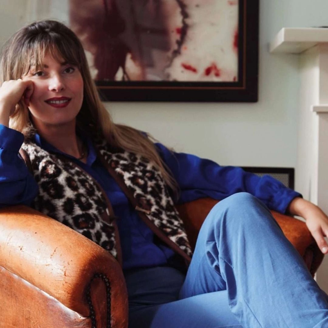 Damen Weste aus Merinowolle 'Leopard'