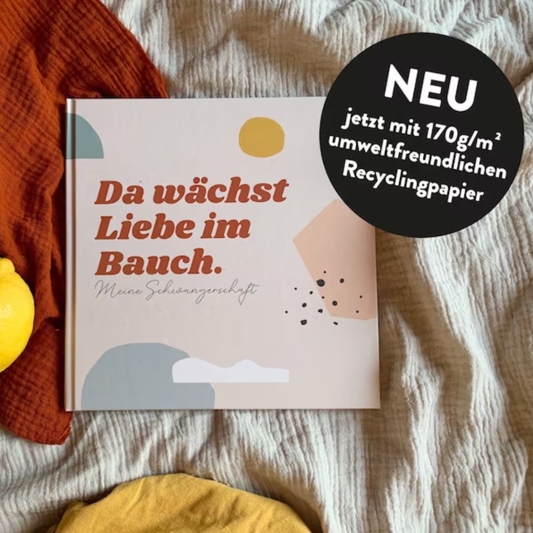 Schwangerschaftstagebuch 'Da wächst Liebe im Bauch' | Erinnerungsbuch