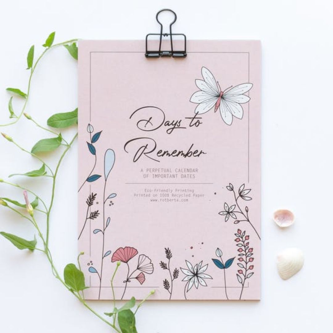 Wandkalender "DAYS TO REMEMBER", immerwährend