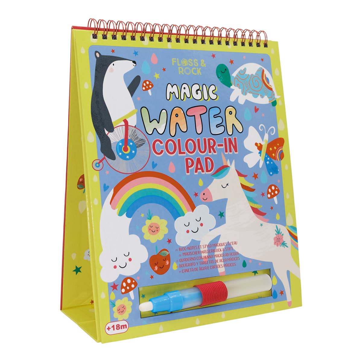 Magic Water Pad 'Regenbogenfee' mit Stift
