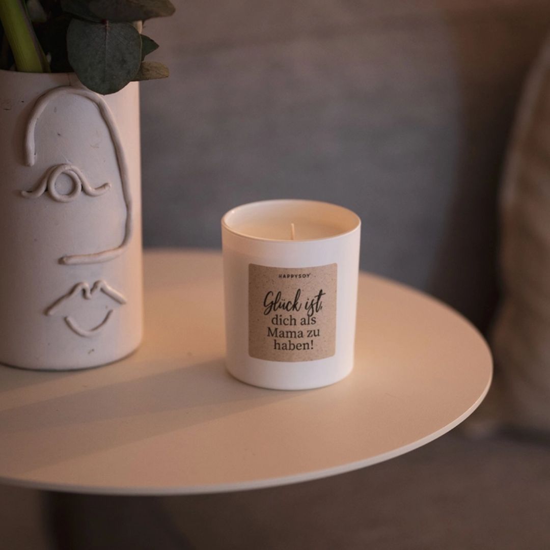 Duftkerze 'Glück ist Dich als Mama zu haben'
