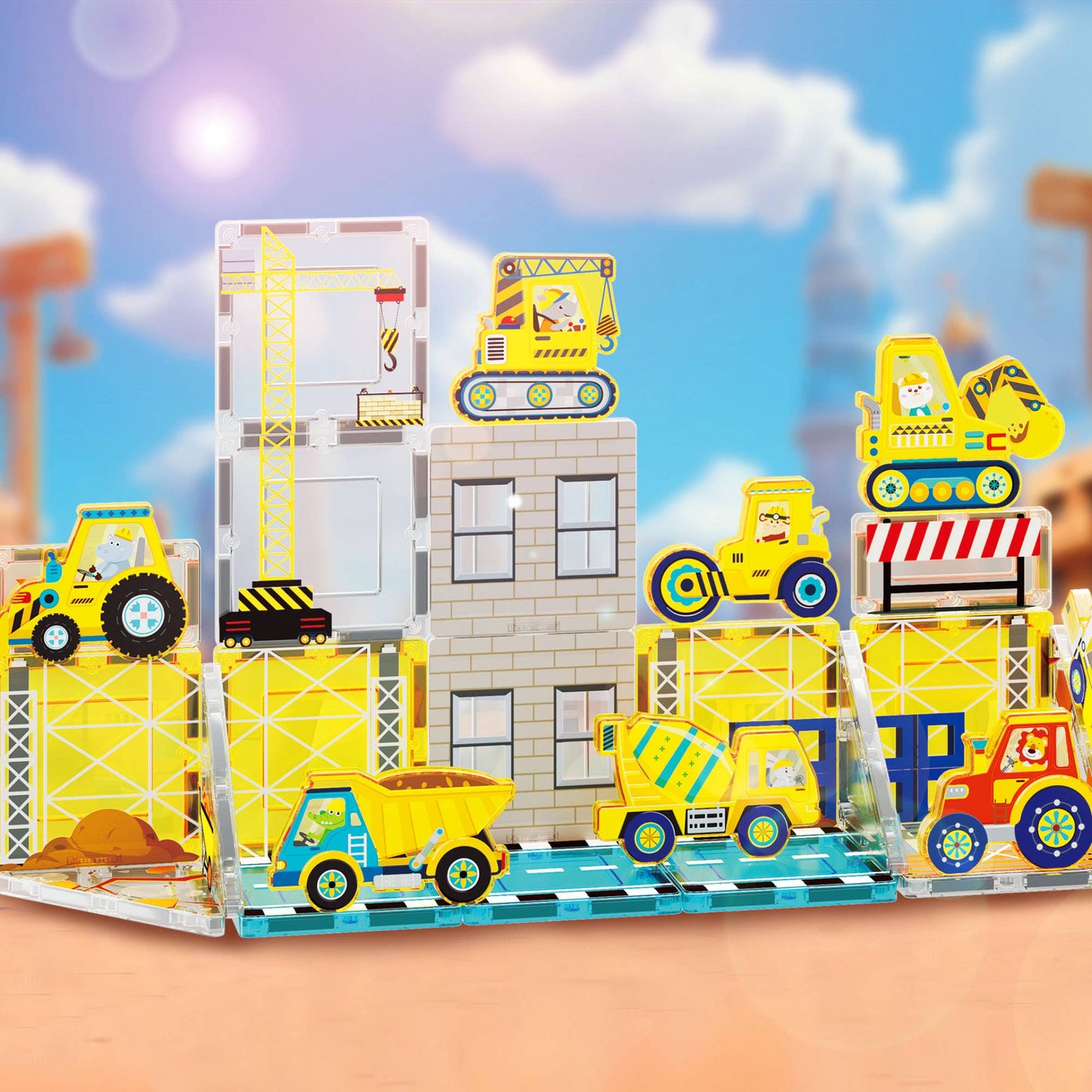 Magnetbausteine 'Metro City' | 26-teilig
