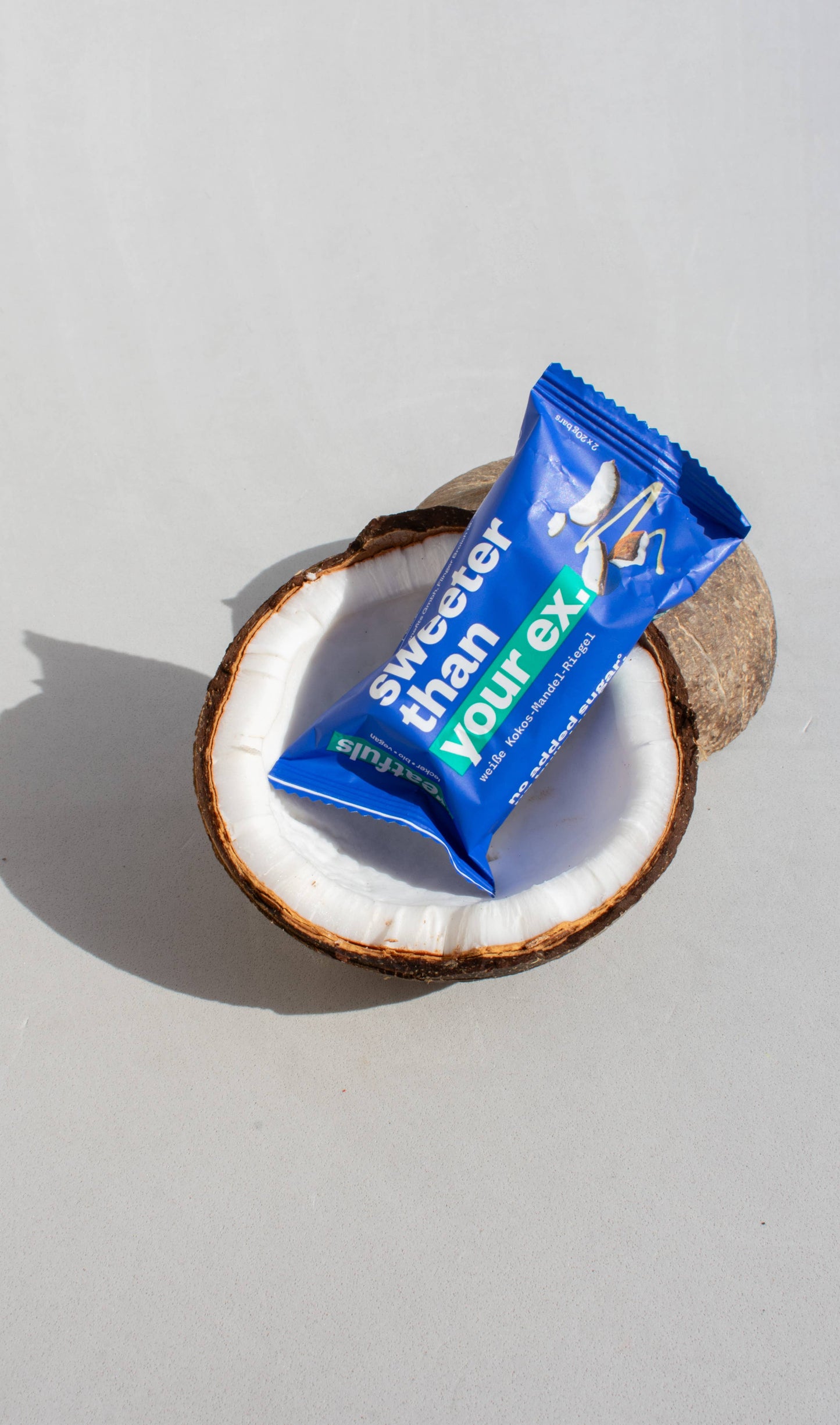 Schokoriegel 'Kokus/Mandel - sweeter than your ex' weiße Schokolade