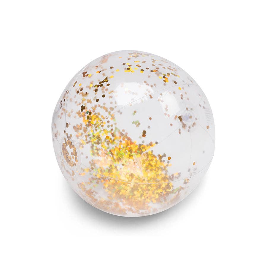 Goldener Strandball Glitzer Ø 51 cm