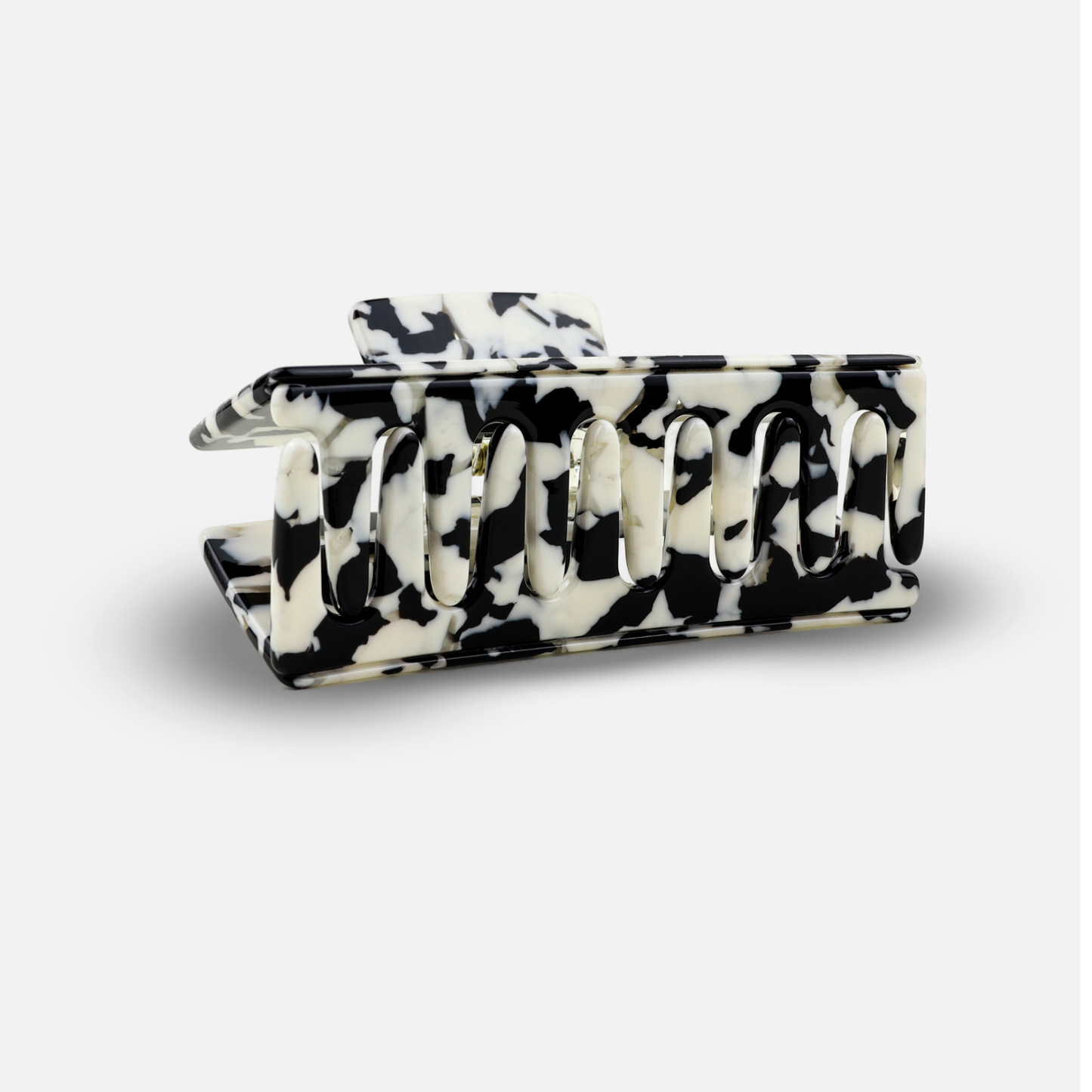 Damen Haarklammer 'Crush Black Marble'