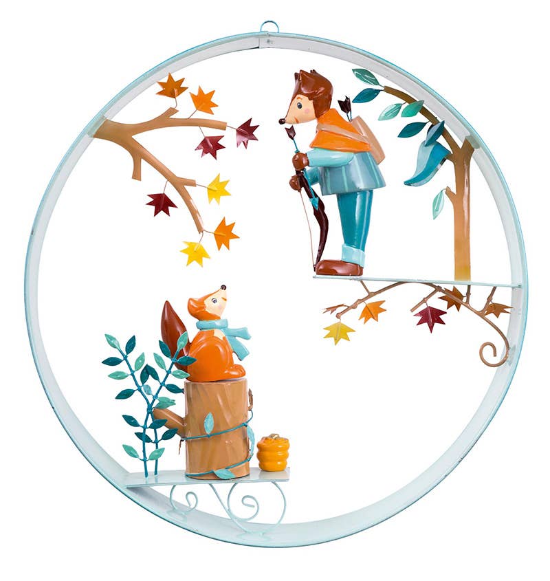 Dekoratives Mobile Reifen mit süßer Szenerie 'Forest Friends'
