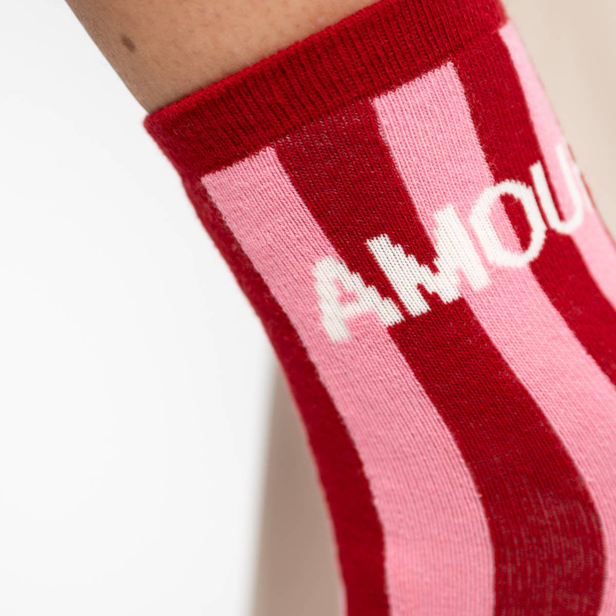 Gestreifte Socken 'Amour'
