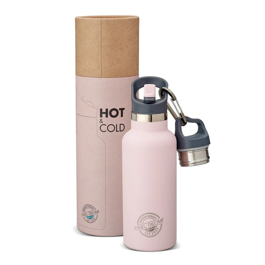 Edelstahlflasche TempFlask 'Uni' rosa 0,5 L