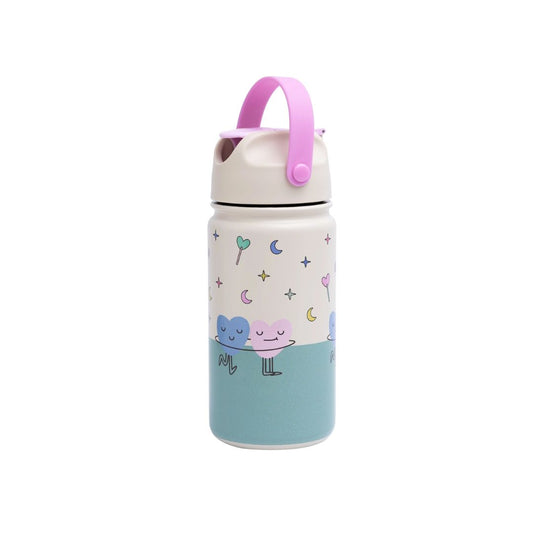 Trinkflasche aus Edelstahl für Kinder 'Tanzende Herzen' 420 ml