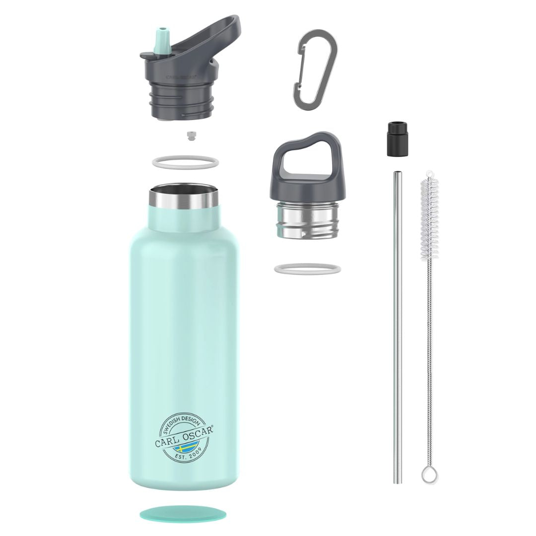 Edelstahlflasche TempFlask 'Uni' mintgrün 0,5 L